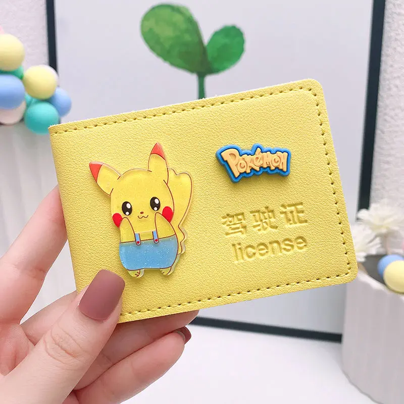 Купи Pokemon Cute Fashion Driver's License Card Holder 6 Card Slots for Credit Cards, ID Cards, Savings Cards, Cases, Couple Models за 191 рублей в магазине AliExpress