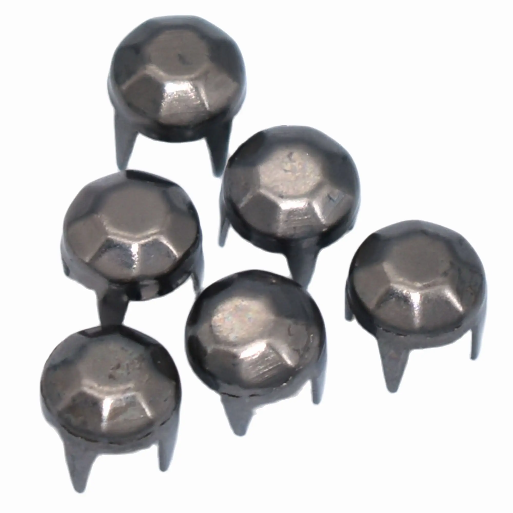 

7 mm Gunmetal Round Nailheads Tacks Nails Flat Snaps Claw Rivets Studs Decorative Shoes Purse Belt Leather Craft Accessory