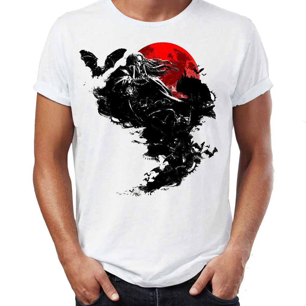

Men's T Shirt Castlevania Dracula Simon Belmont Artsy Awesome Artwork Printed Tee