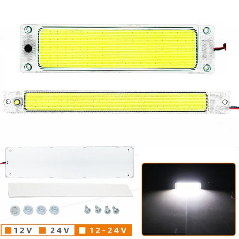 

108 84 светодиодная Автомобильная фотолампа, белая лампа с переключателем для фургона, грузовика, автофургона, жилого автофургона, прицепа, лодки, освещение для крыши 12-24 В