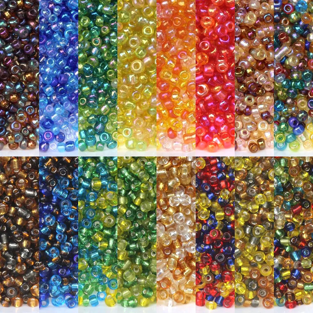

About 1000pcs/200PCS/Lot 2MM/4MM Mix Colors Charm Czech Glass Seed Beads DIY Bracelet Necklace Earring Spacer For Jewelry Making