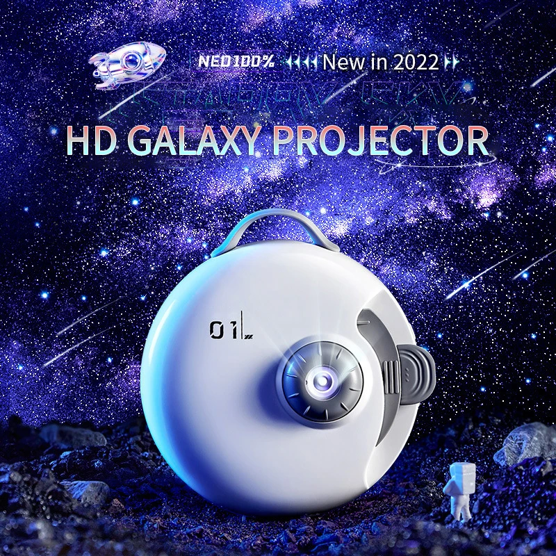 

Wanhuo Galaxy Star Projection Lamp Creative Gift Bedroom Romantic Atmosphere Lamp Full of Stars Photo Night Lamp