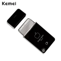 kemei charging portable mini electric shaver fast shave with reciprocating cutter head electric razor beard trimmer for man 38d