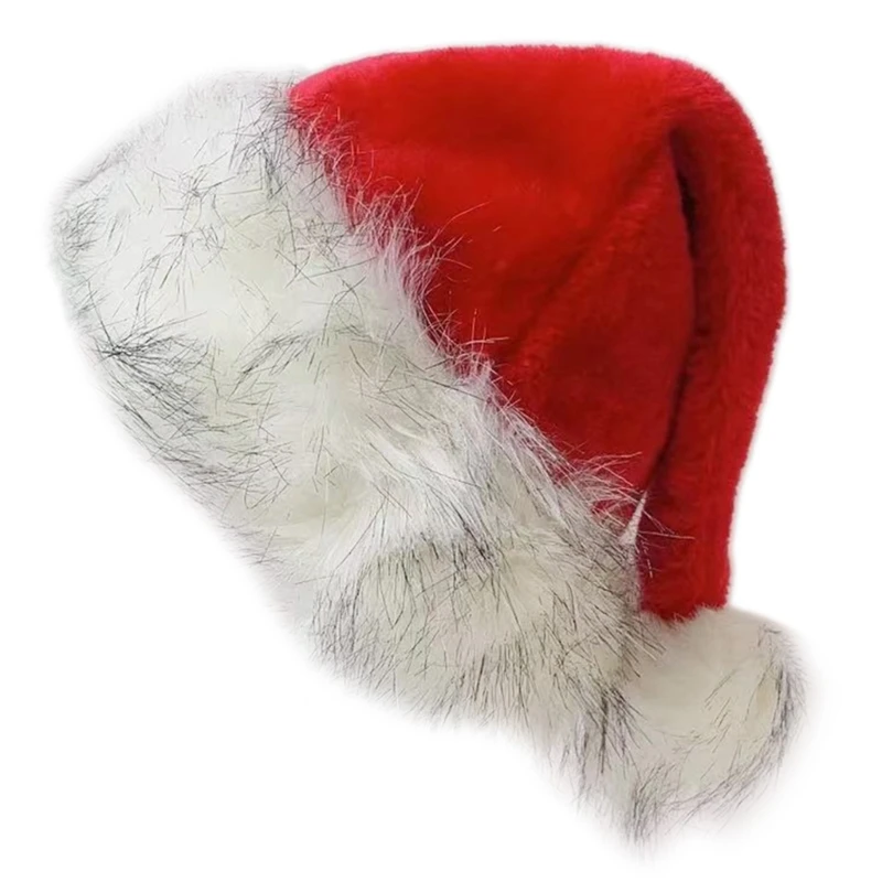 

Christmas Red Plush Hat Santa Hats for Winter Christmas Hat Party Accessories