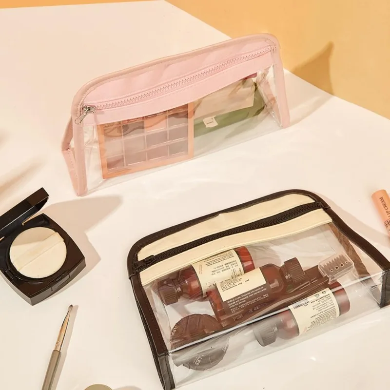 

Многоразовая дорожная водонепроницаемая сумка на молнии для хранения, прочная косметичка, многофункциональная сумка для ежедневного использования, косметички, несессер