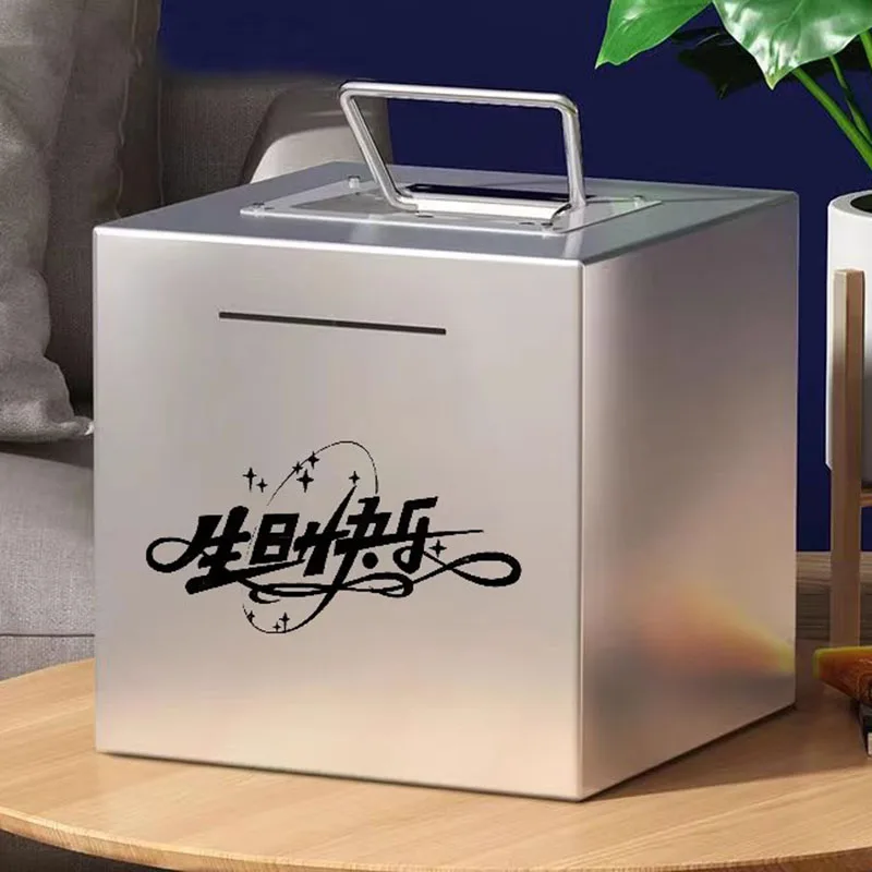 

Aesthetic Money Safe Box Savings Storage Organizer Dispenser Piggy Banks Secret Cofre Para Arma De Fogo Modern Decoration