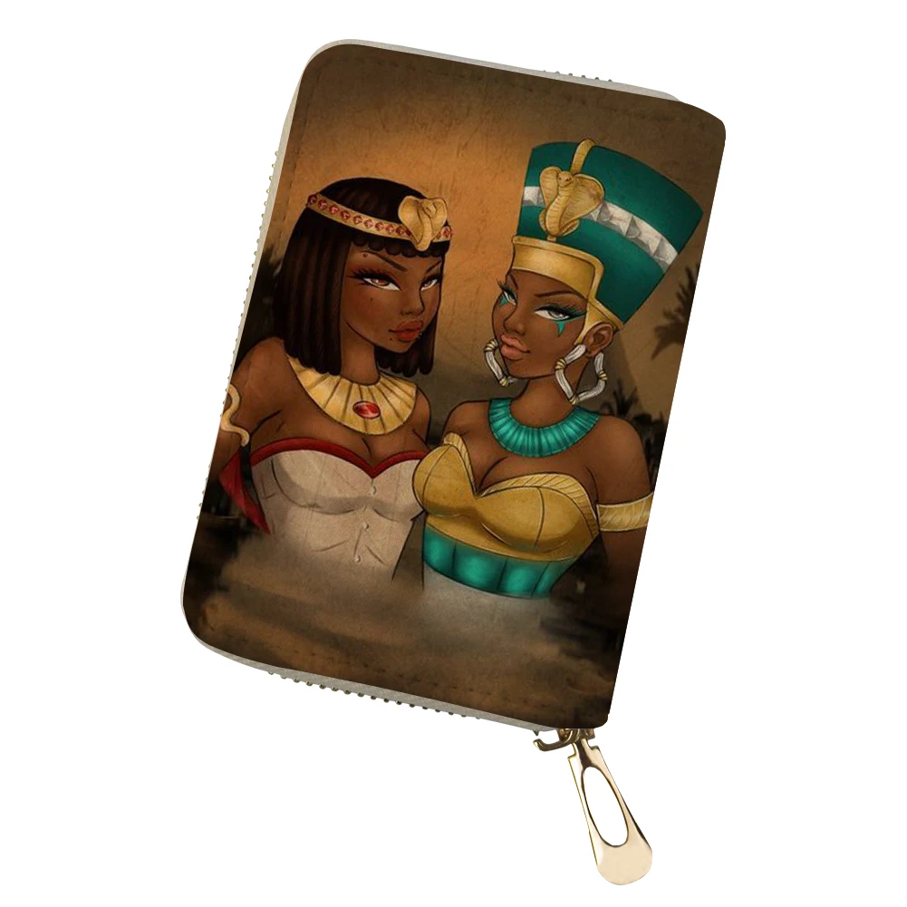 ADVOCATOR Black Women Pattern Women's Card Bag Anti-theft Zipper ID Credit Card Holder Customized Coin Purse Free Shipping