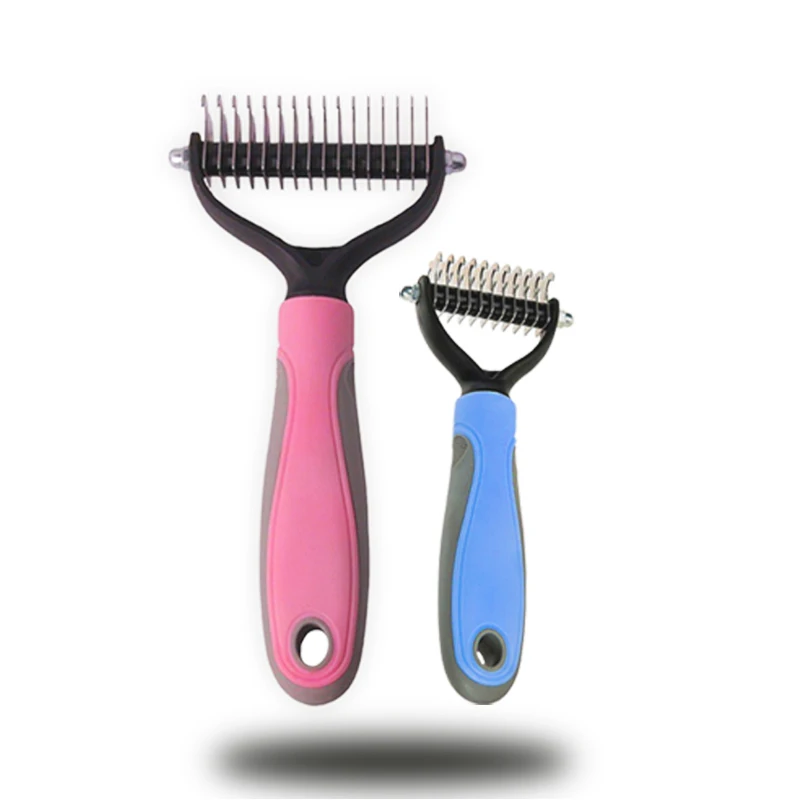 Расческа-подстилка для домашних животных с 2-сторонними граблями