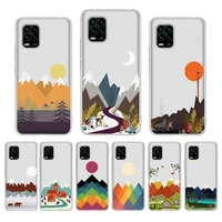 mountain forest cloud phone case for redmi note 5 7a 10 9 8 plus pro 9a k20 for xiaomi 10pro 10t 11 capa