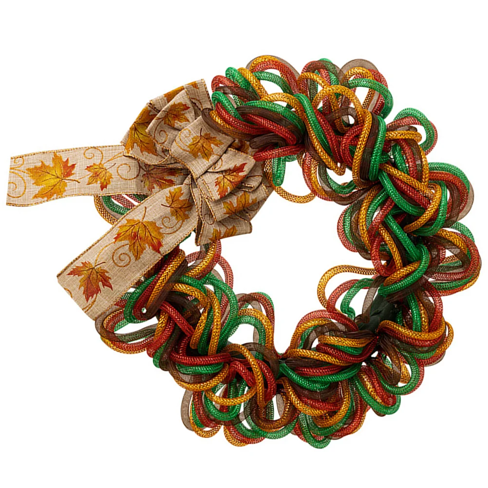 

Thanksgiving Wreath Decor Rustic Wall Fall Garland Harvest Festival Autumn Front Door Hanging
