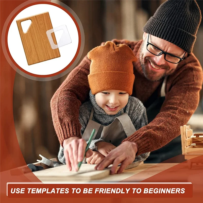 5 шт. шаблоны маршрутизаторов для деревообработки акриловые угловые трафареты с