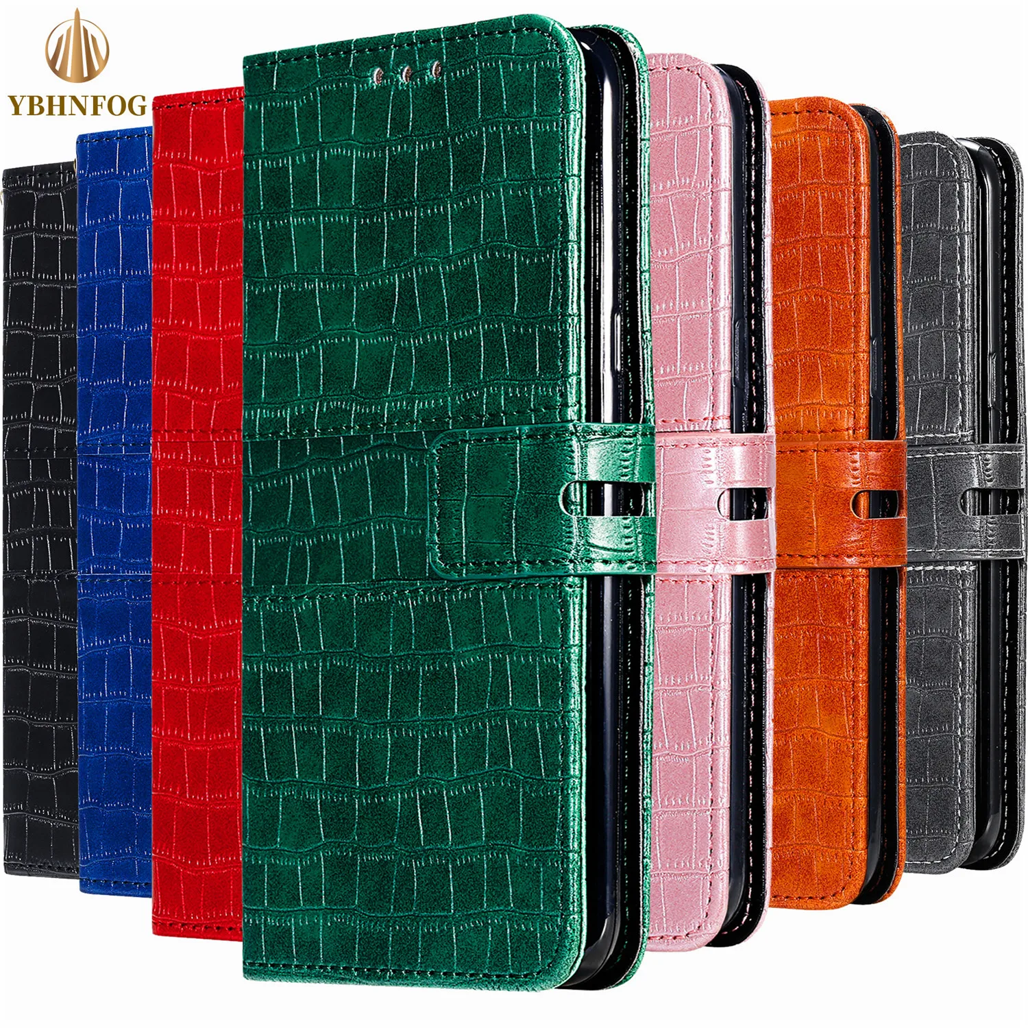 Luxury Wallet Phone Case For Samsung Galaxy S8 S9 Plus S10E S20 FE S21 Ultra S7 Edge Note 8 9 10 Leather Holder Flip Stand Cover