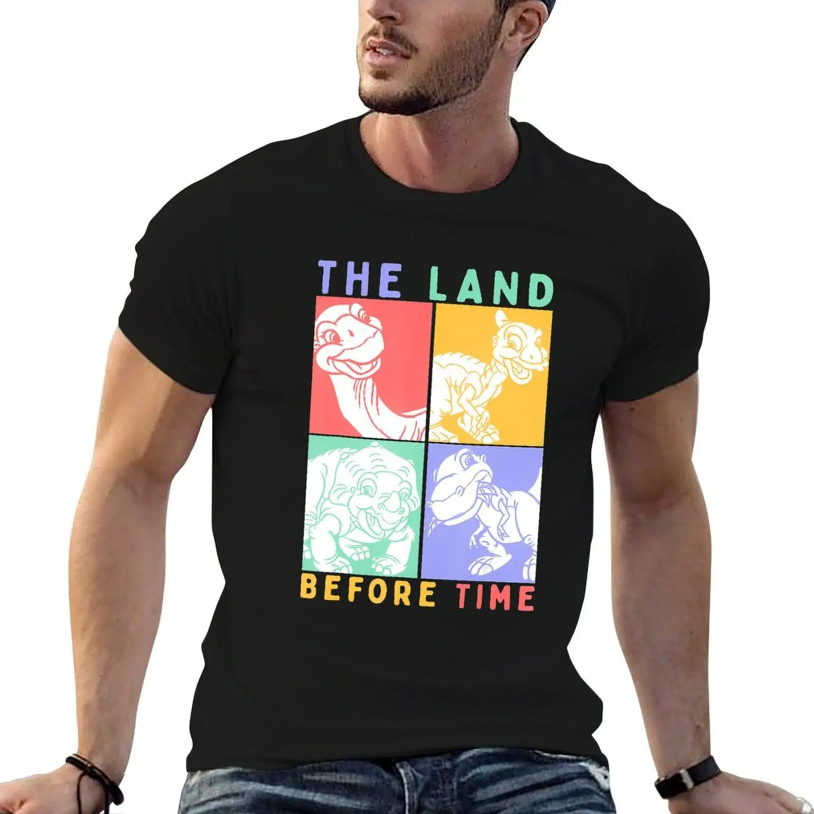 Фото Футболка Endowed Beauty Dino Cera Good Land Before Time Pastel Stacked Saur Boxes в подарок для фанатов №1