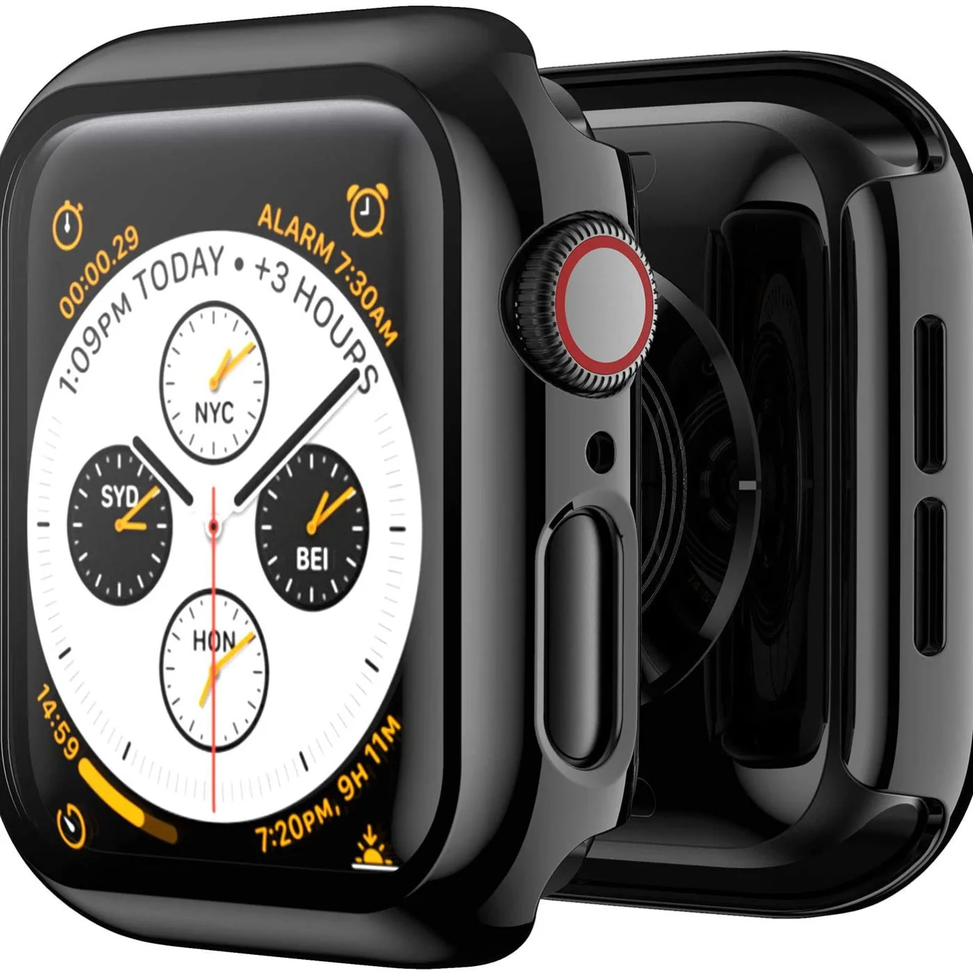 

Tempered Glass+case For Apple Watch 5 4 44mm 40mm iWatch 3 2 1 42mm 38mm Screen Protector+cover bumper apple watch Accessories