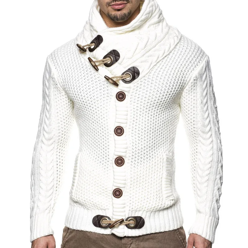 

Mens Clothing Streetwear Vintage Mens Sweater Autumn Winter Knitted Men Cardigan Sweater Long Sleeve Casual Coats Jacket