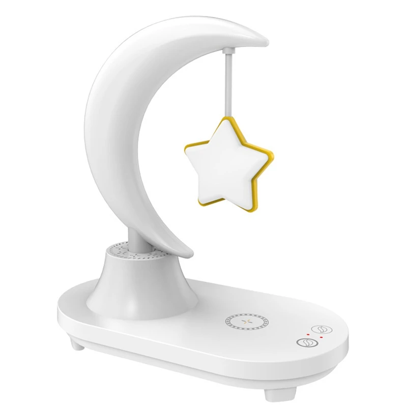 

3 In 1 LED Bedside Romantic Bluetooth Speaker Colorful Night Light Phone Wireless Charging For Charger Stand Night Light