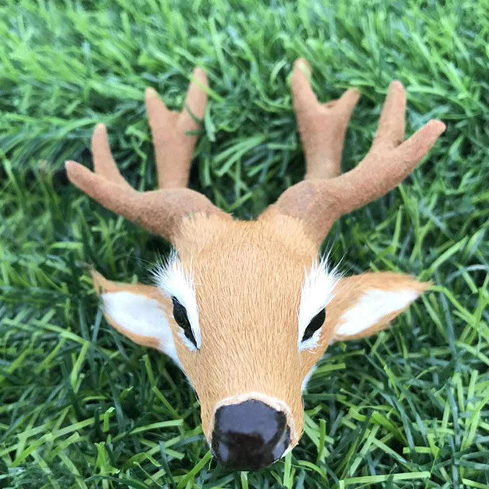 

Girl Crafts Pendant DIY Hair Pins Decorations Women Clips Elk Head Faux Fur Miss