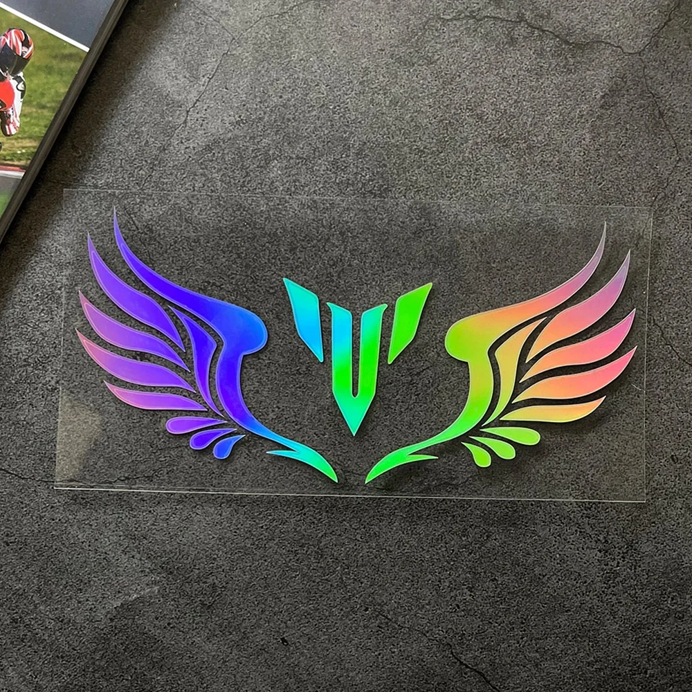 

Светоотражающие наклейки для мотоцикла с крыльями ангела, топливный бак, лобовое стекло, аксессуары для шлема, наклейка для Yamaha MT серии MT 07 MT-09 mt 03