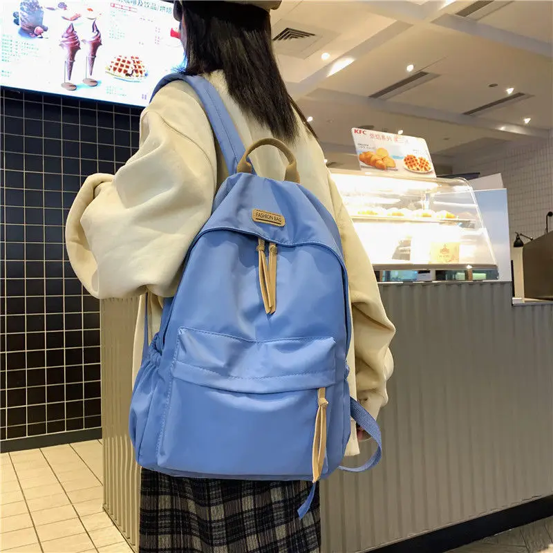 

Qyahlybz dropshipping ins wind backpack school bags for girls college students female travel shoulder bags backpacks for women