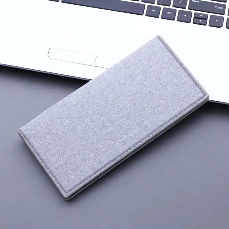 

Canvas Wallet Men Black/Blue/Gray Slim Money Bag Male Business Card Holder Wallet Case 12 Bits + 2 Big Position + 1 Photo Bits