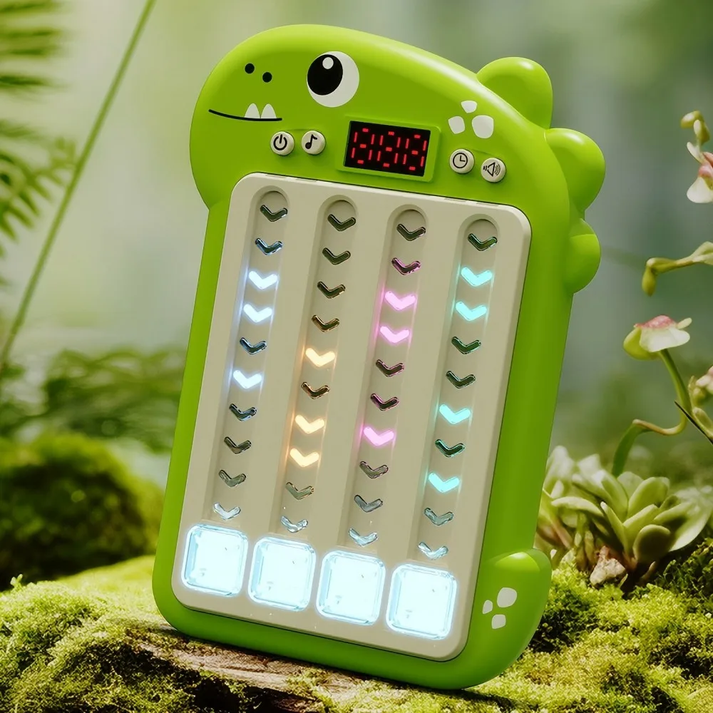 Ритм-игровой автомат в форме динозавра мультяшная детская тренировка игрушки