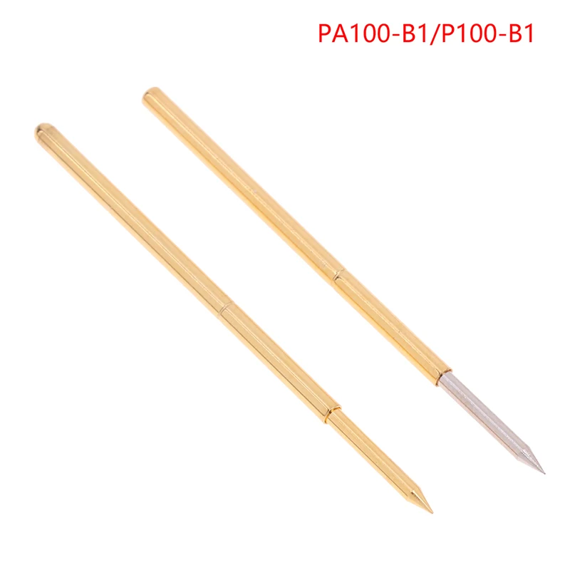 

10PCS P100-B1/ PA100-B1 Spring Test Probe Test Tool 33.35mm Dia 1.36mm Needle Tip Dia 0.99mm Pogo Pin