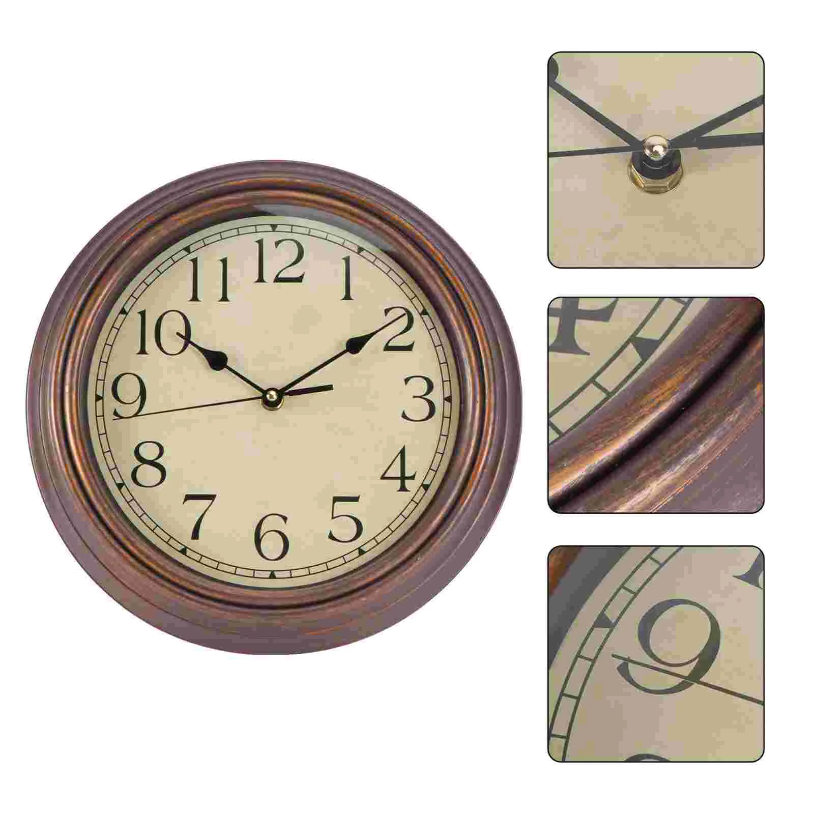 

12 Inch Wall Clock Large Digital Clocks Wall Clocks Vintage Digital Wall Clock Rural Round Wall Clock