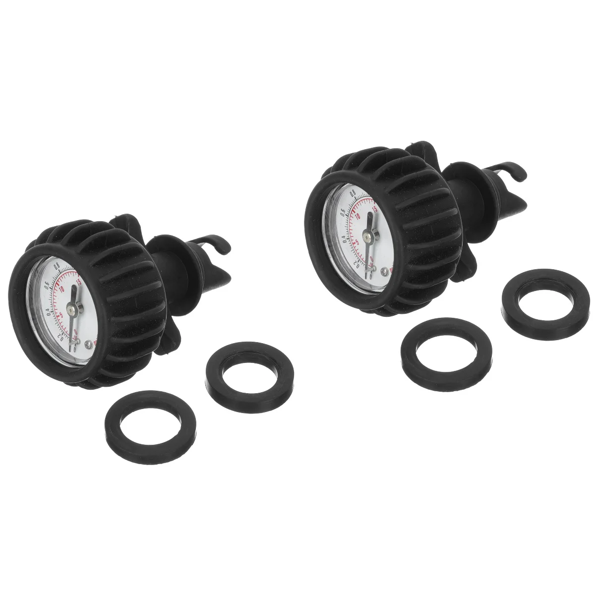 

2 Pack Inflatable Kayak Accessories Pressure Gauge Boat Tester Air Surfboard Gauges Pvc