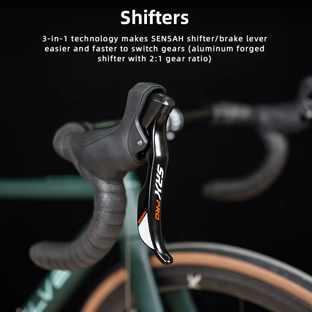 Фото SENSAH SRX PRO 1X11 Speed Groupset с передними/задними переключателями переключения передач 11s 11V, кассетной цепью для гравийного велосипеда НОВИНКА №5