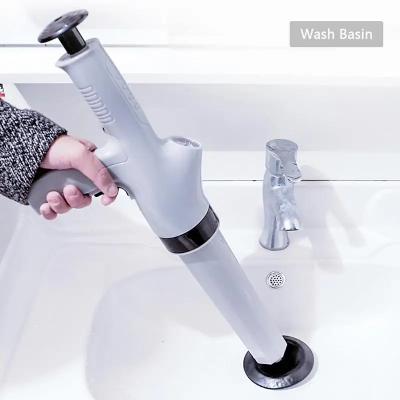 

Pipe Plunger Drain Clog Remover High Pressure Air Drain Blaster Gun Toilet Plunger Dredge Opener Pump for Bathroom Kitchen Sink