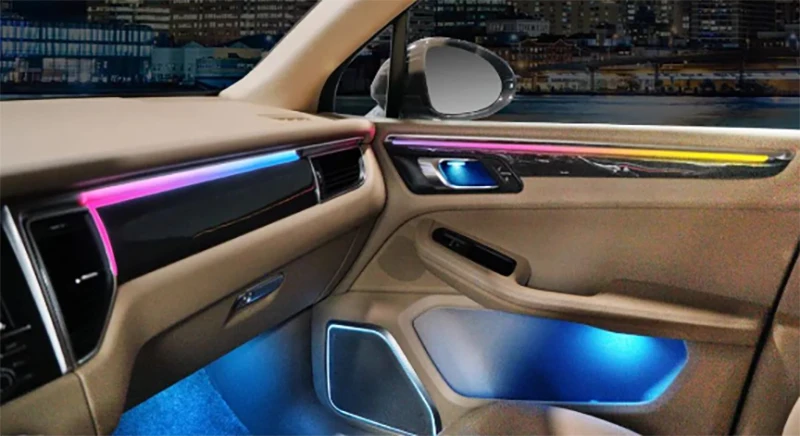 Подходит для Porsche MACAN 2014-2016 функция динамической атмосферы кнопка рулевого колеса