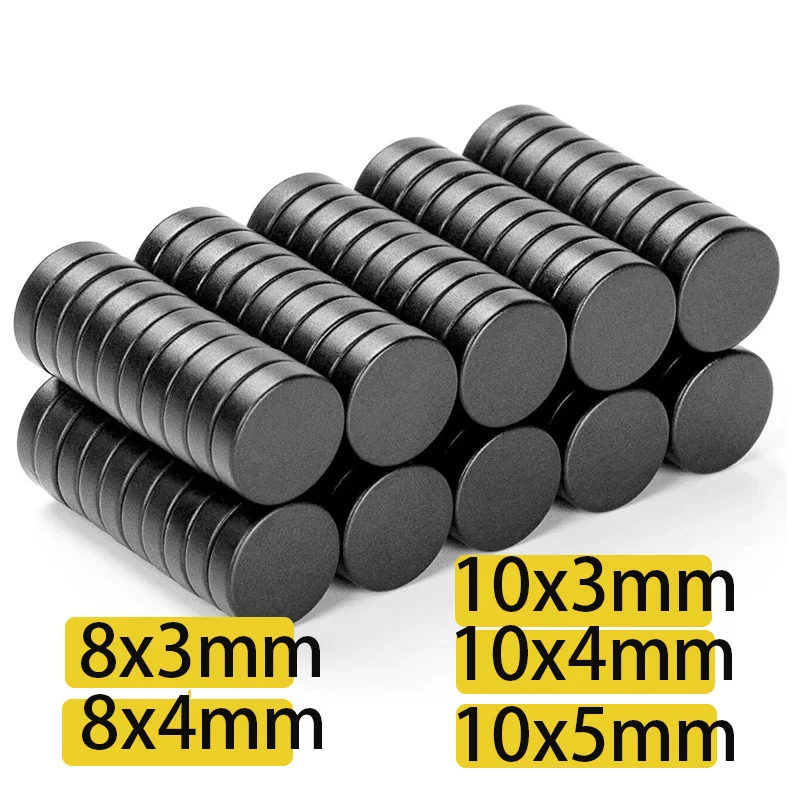 

8x3/4 10x3/4/5 Disc Round Magnets Powerful Permanent Super Strong Rare Earth Neodymium Magnets with Epoxy Coating for Fridge