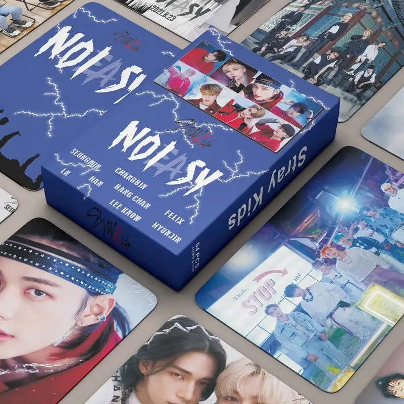 

54 pcs Stray Kids Homemade Small Cards New Album No Easy Collection of Small Cards Lomo Postcard Support Around
