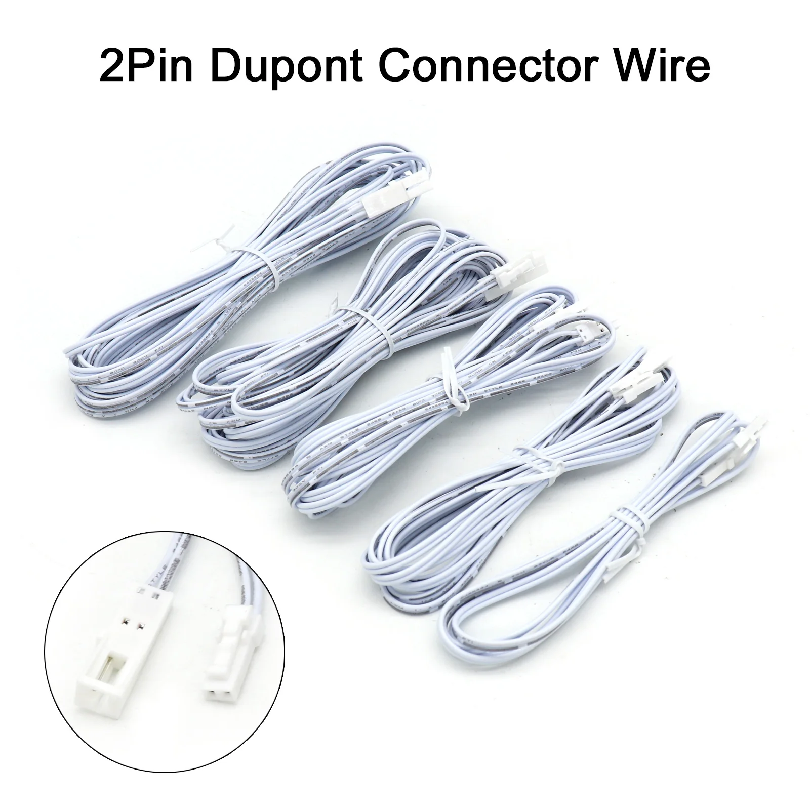 2-контактный соединительный провод Dupont кабель 1 м 2 3 5 6 22AWG удлинительный с вилкой