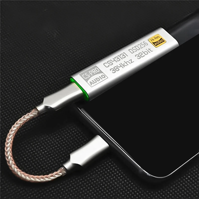 Декодер DSD256 с разъемами типа C и 3 5 мм для наушников Android