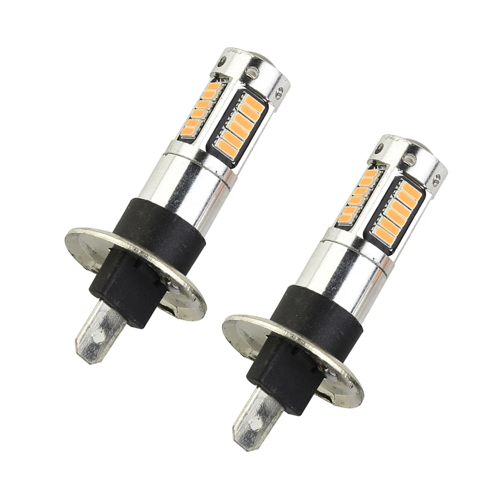 

2x H1 LED 3000k Yellow High Power 50W Fog Light Bulb Driving Lamp Bright Amber Brand New Auto Parts High Quality And Durable