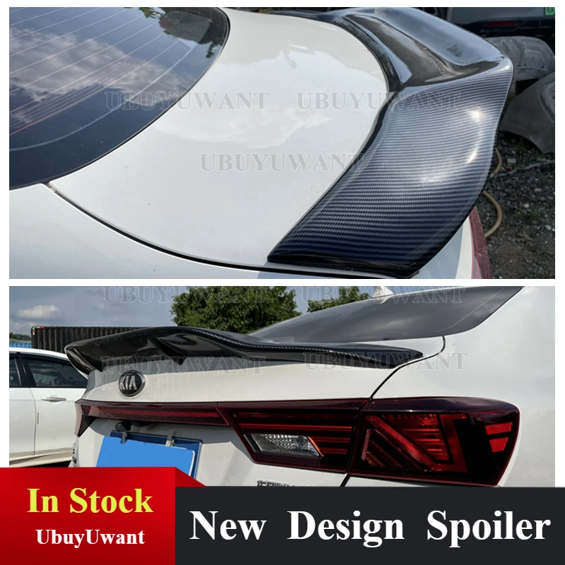 

Задняя Крышка багажника из углеродного волокна, автомобильный спойлер, крылья для Kia K3 Cerato Forte Sport GT 2019 2020 2021 Stye, аксессуары для тюнинга детале...