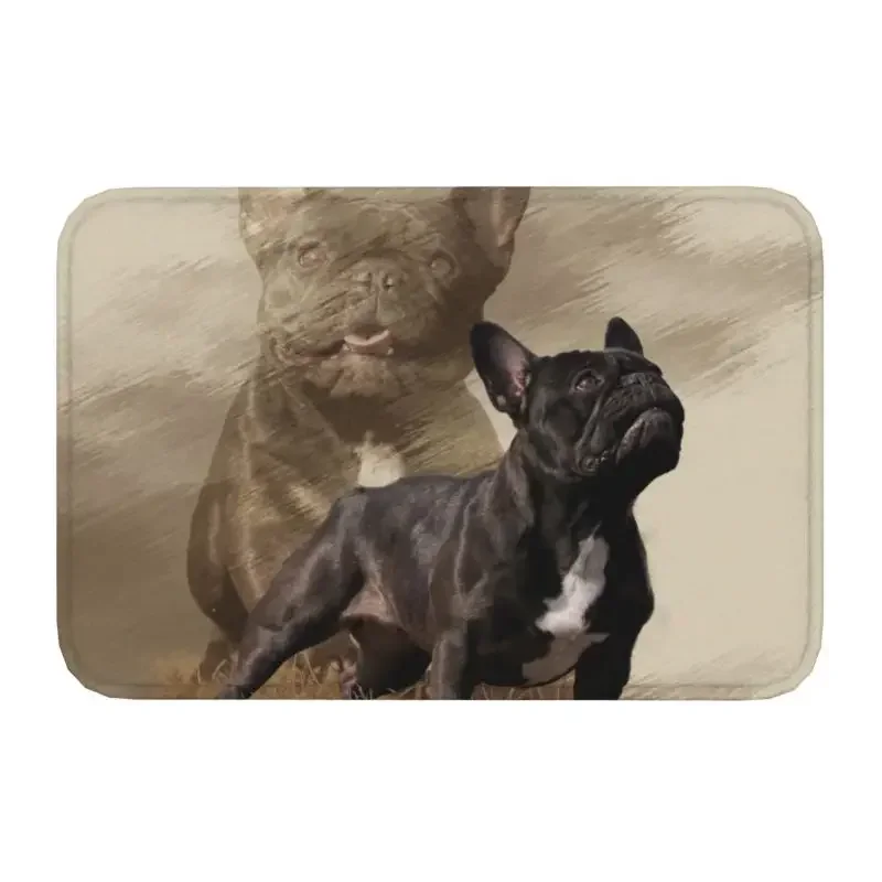 Придверный коврик с французским бульдогом 40 х60 см