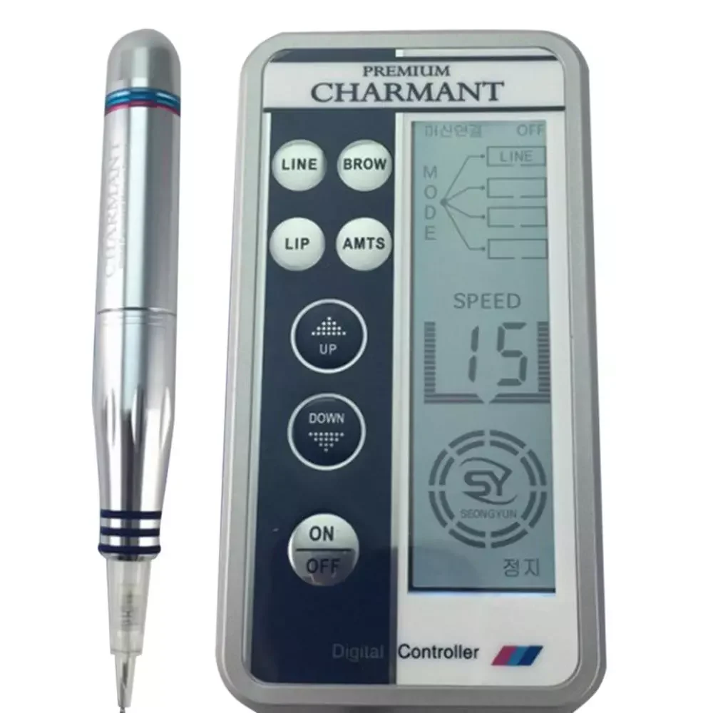 

NEW2023 Korean Professional Embroidery Eyebrow Charmant Tattoo Machine Pen for MTS Semi-permanent Makeup Microblading Liner Shad