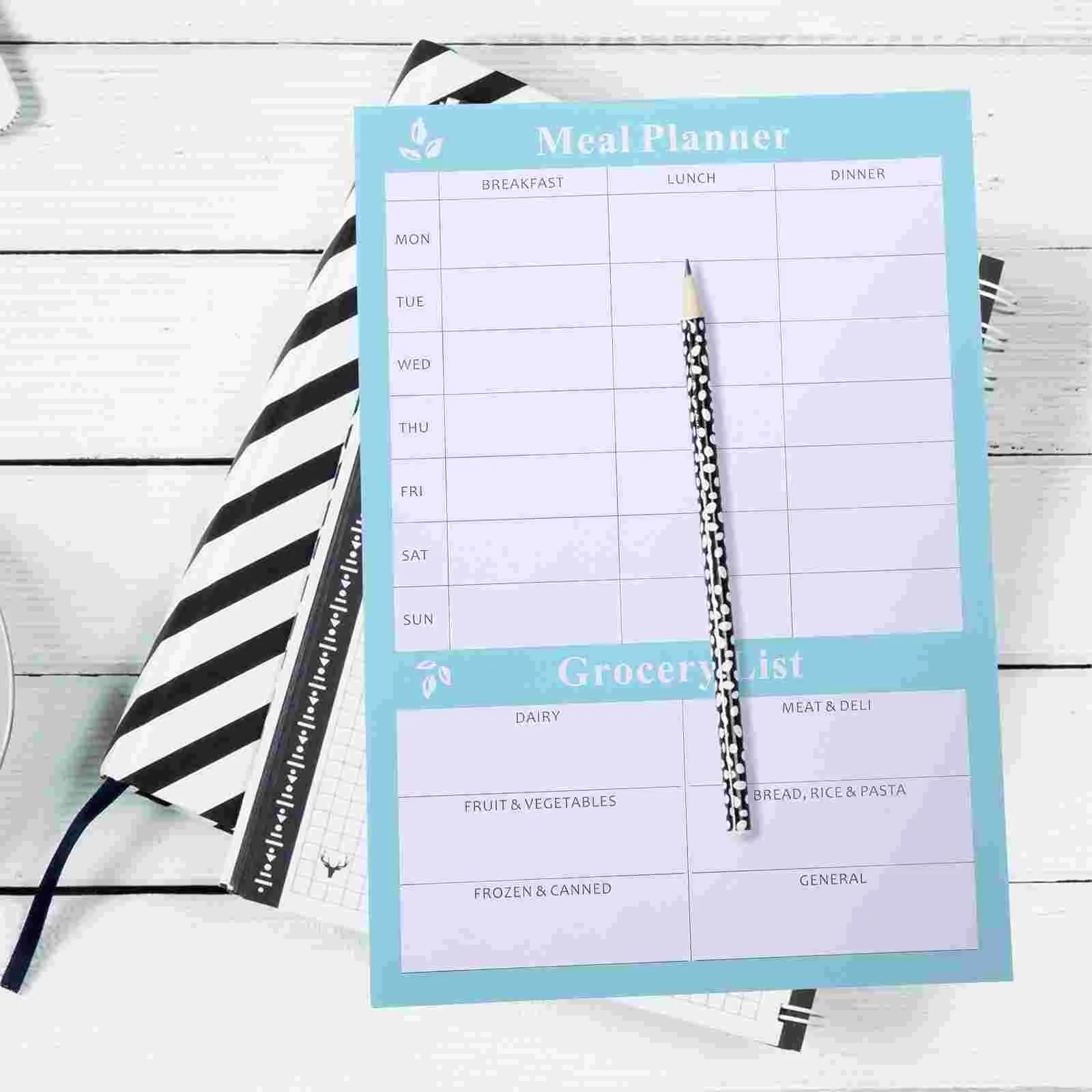 Диетический блокнот для еды еженедельный ужин меню календарь планировщик