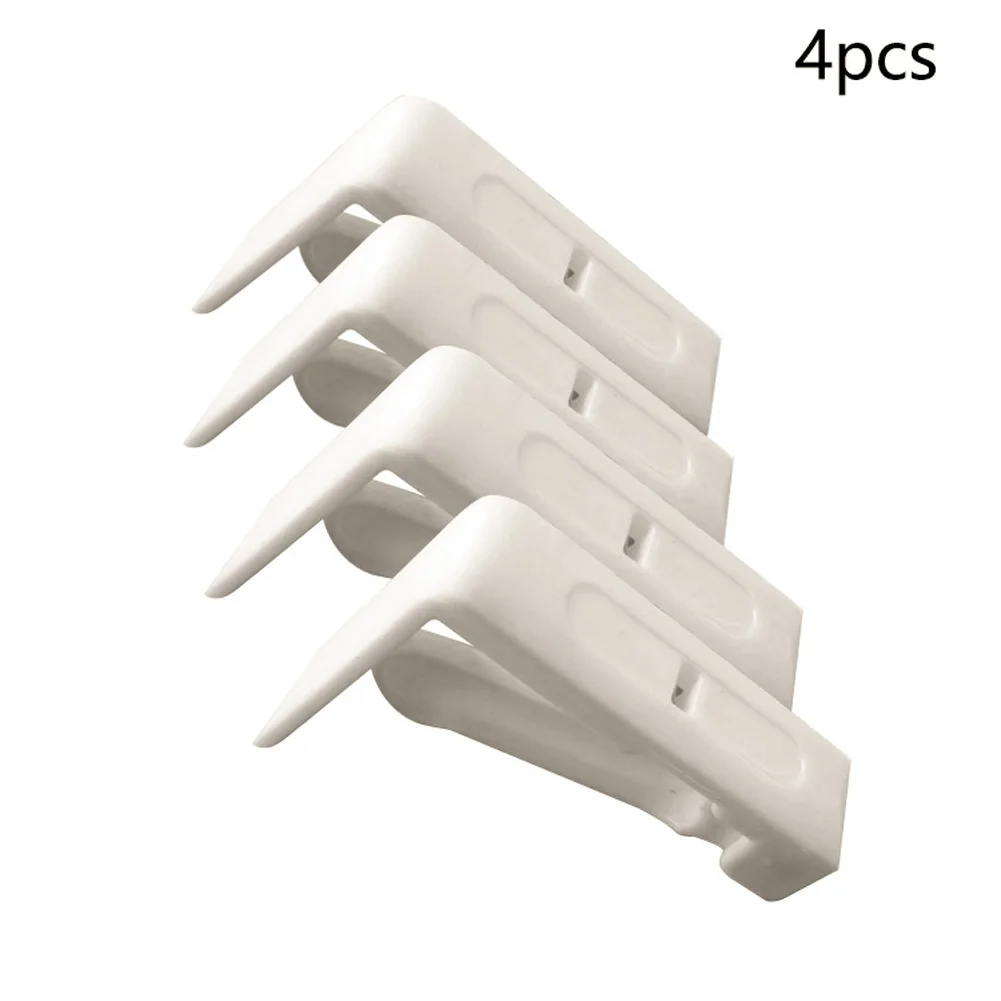 

4pcs Dining Japanese Style Decoration ABS Spring Loaded Pegs Tablecloth Clip Restaurants Clamp Fixed BBQ White Home Holder