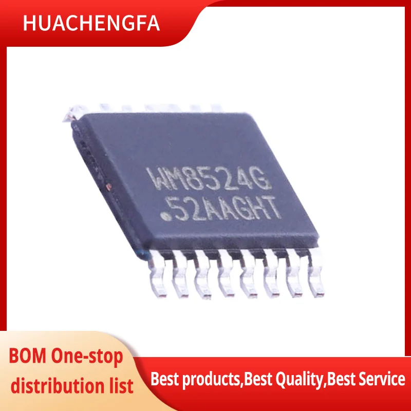 

5pcs/lot WM8524CGEDT/R TSSOP16 WM8524G Digital to analog conversion chip