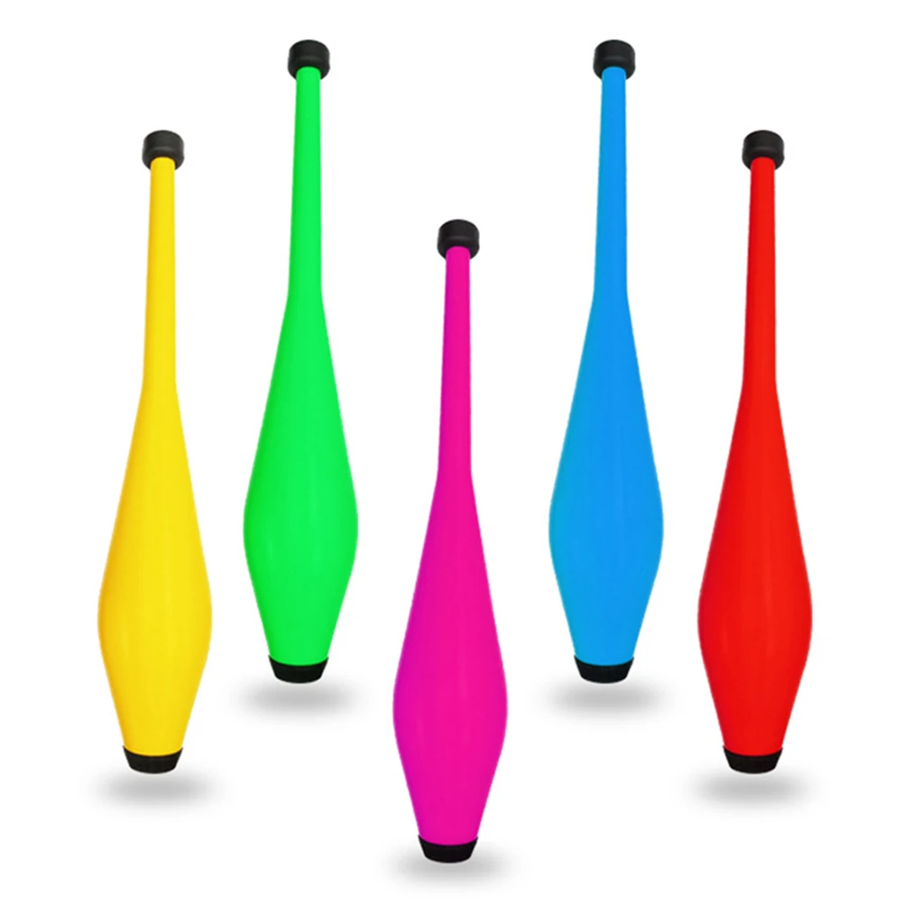

3pcs Professional Juggling Clubs Pins Sticks Circus Stage Magic Show Props Outdoor Fitness Sports Kids Toys Random Color