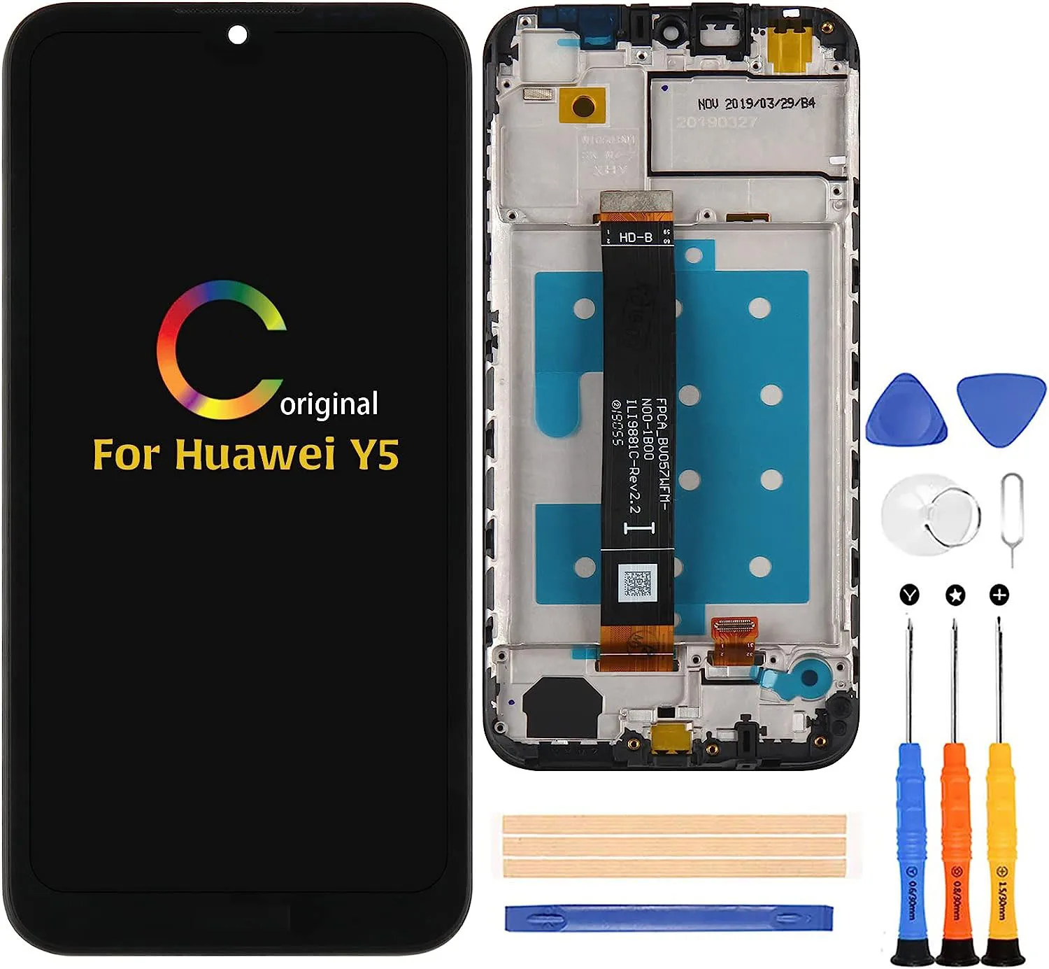 

For Huawei Y5 2019 Screen Replacement(with Frame)LCD Display Touch Screen Glass AMN-LX9 AMN-LX1 AMN-LX2 AMN-LX3,with Repair Tool