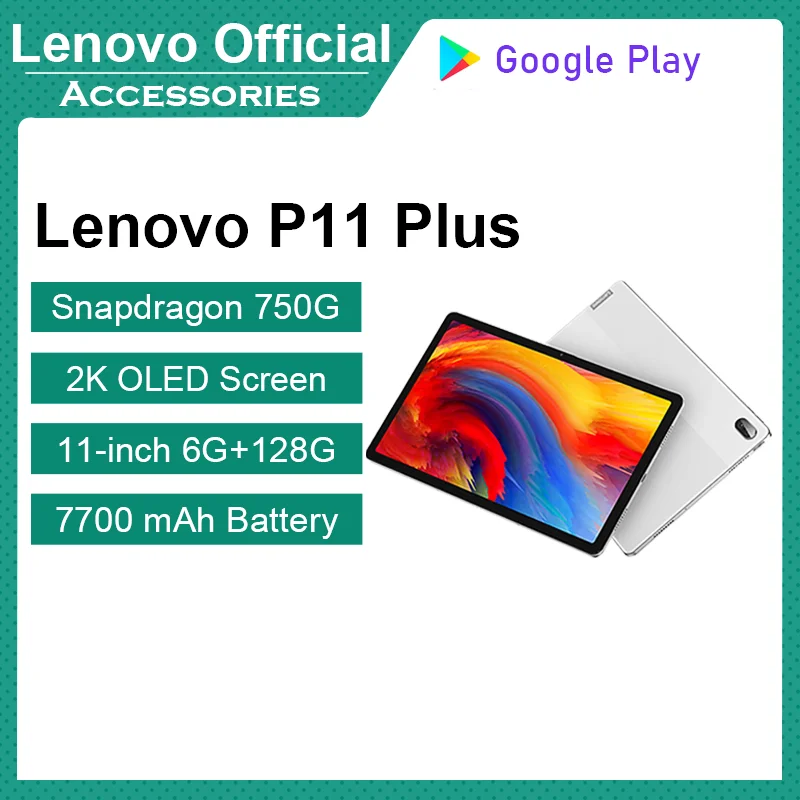 

Global firmware 2021 Lenovo Xiaoxin Pad P11 Plus Tablet PC Snapdragon 750G Octa-core 6GB 128GB 11 inch 2K Screen Android 11 WiFi