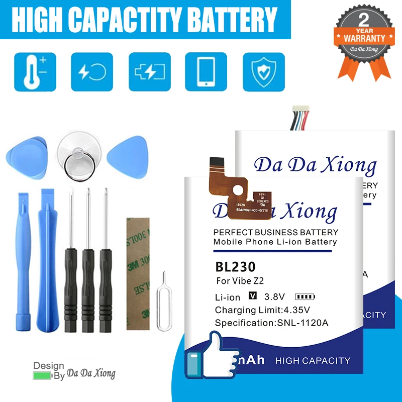 Аккумулятор BL262 BL230 L18D1P31 BL240 L12T1P33 для Lenovo Vibe Note Z2 C2 8 P2 Power Tab IdeaTab lepad E7 A1010 A1000 P2C72 + инструмент
