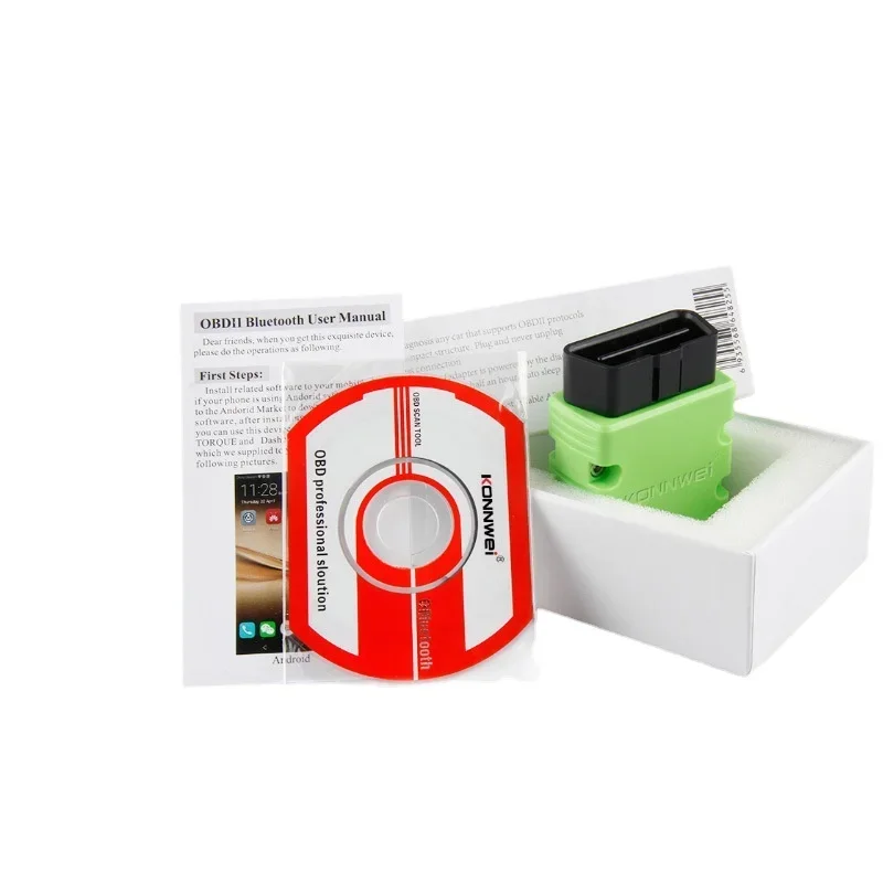 Новый Konnwei KW902 ELM327 V1.5 PIC18F25K80 Bluetooth OBD2 сканер полные протоколы работает как адаптер