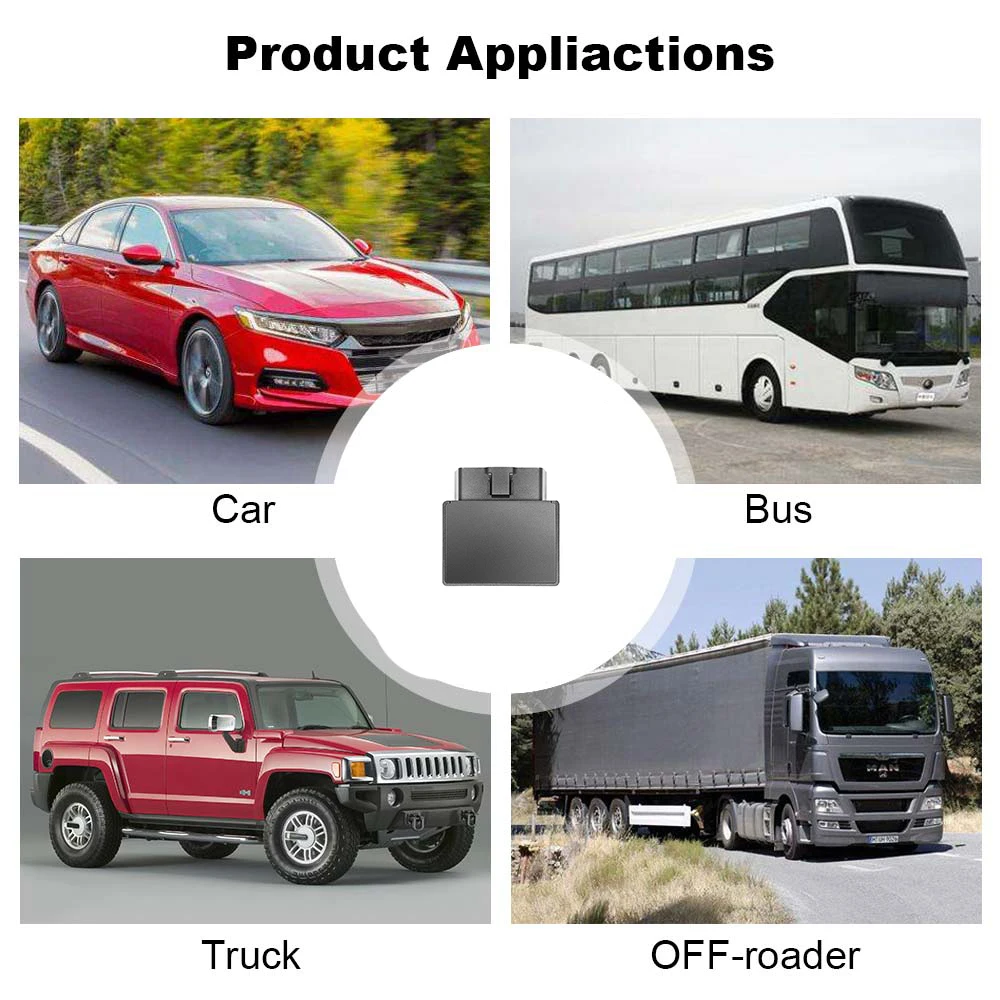 OBDII 4G GPS трекер Автомобильный 16-контактный OBD Мини GSM OBD2 отслеживающее устройство