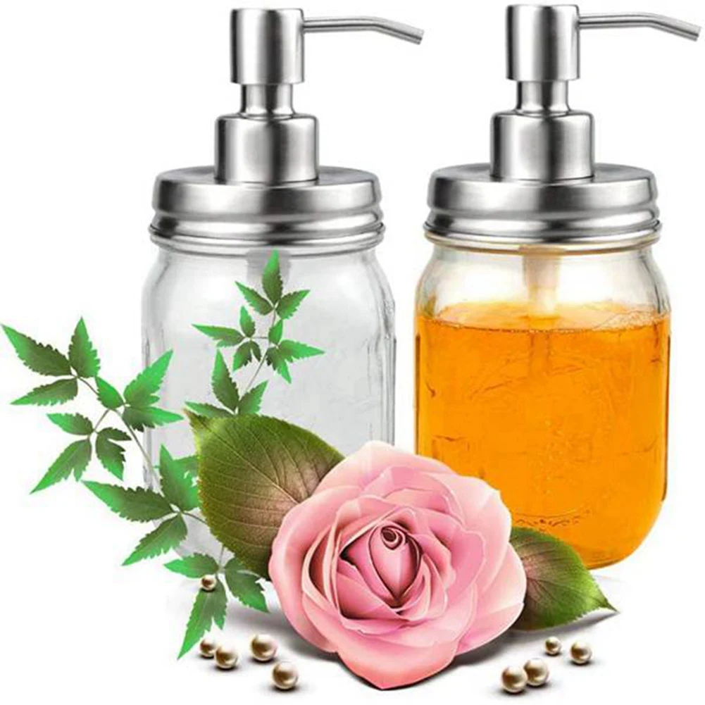 4 Упаковка-банка крышки дозатора мыла с туфлями Φ для 16 унций обычной горловины