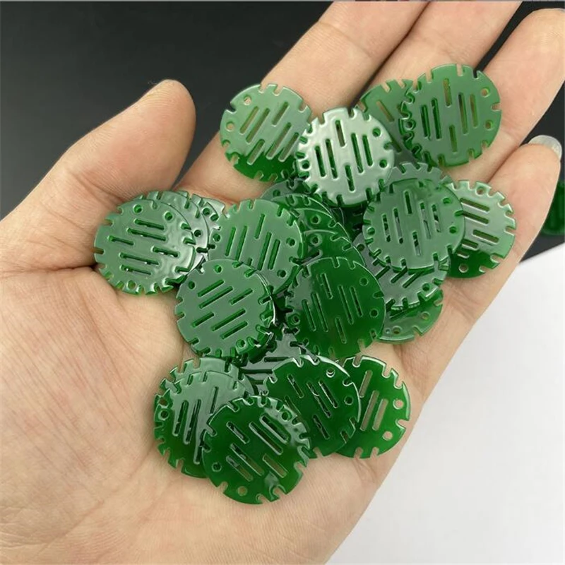 New Creative Acetic Acid 20MM Round Charms Connectors Diy Pendant Earrings Hairpin Jewelry Making Resin Acessories Material